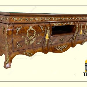 زیرتلویزیونی کلاسیک چوبی مدل لوکس 31